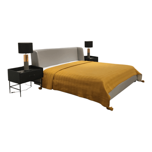 Gray bed