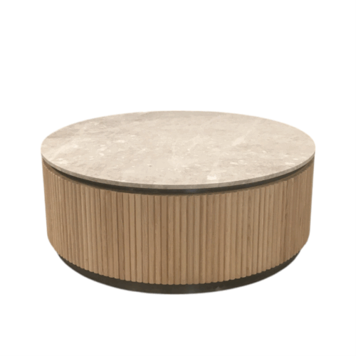 Fluted marble  Coffee Table