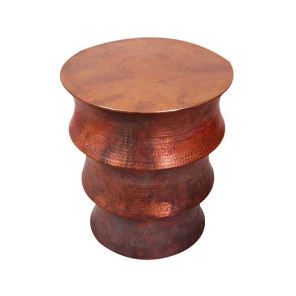Copper Drum Side Table